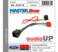 CONNETTORE AUTORADIO DA ORIGINALE A ISO PER FORD FIESTA DAL 2018 IN POI.