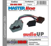 CONNETTORE AUTORADIO ISO COMPATIBILE PER VOLVO C70 DAL 2005 IN POI - MASTERLINE