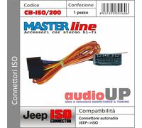 CONNETTORE AUTORADIO ISO ORIGINALE PER CHRYSLER VOYAGER DAL 2008 IN POI.