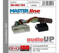 Connettore autoradio ORIGINALE>ISO Altoparlanti+alimentazione per KIA Clarus.