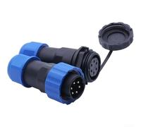 Connettore aviazione SP20 IP68 Inline Socket 2 a 14 pin filettato per trasmissione dati e applicazioni di alimentazione (6pin)