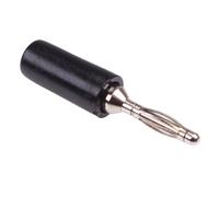 Connettore Banana Test Plug 2mm Nero 1 Polo Switch Electronics 356064
