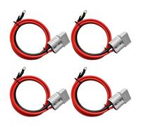 Connettore Batteria 50A 600V, 4 Pezzis Batteria a Connessione Rapida, Carrello Elevatore Elettrico Di Ricarica Spina Linea Con Cavi Collegamento Batteria, Connettore per Batteria Connessione Rapida