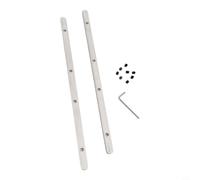 Connettore Binario per acciaio per a Guida 340mm Connettore Binario | per acciaio 304, design autoallineante, per tagli lunghi, include 8 viti e chiave, installazione rapida