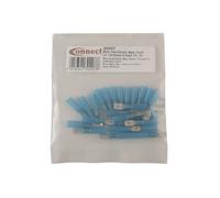 Connettore Blu Termorestringente Maschio Push On Terminale 6.3Mm 25Pz 30207