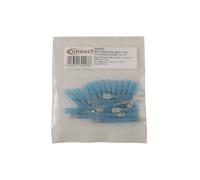 Connettore Blu Termorestringente Maschio Push On Terminale 6.3Mm 25Pz 30207