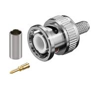Connettore BNC Goobay per cavo RG 58 Argento