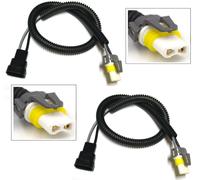 Connettore Bulbo Fari Anteriori High Beam HB3 Due Cablaggi Extension Wire 9005