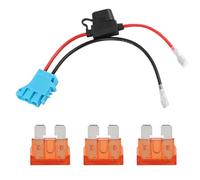 Connettore cablaggio 12 AWG per batteria da 12 V con fusibile, ricambio per kit di cablaggio, 3 fusibili aggiuntivi, compatibile con giocattoli da 12 V, accessori per veicoli, adattatore per batterie