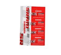 Connettore catena bici 7-8v. sram argento (giunto rapido) (confezione da 4 pezzi