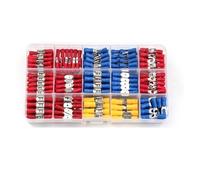 Connettore cavo isolato Cavo elettrico Crimpare Anello con estremità a forcella Set forcella Capicorda ad anello Terminali arrotolati Kit assortito(280pcs)