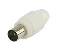 Connettore CEI maschio dritto Goobay da 7 mm bianco