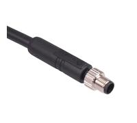Connettore Circolare Industriale M5 Maschio 3 Vie Precablat0 IP67 1A 60V