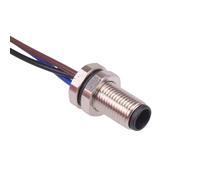 Connettore Circolare M5 Maschio Precabato 3 Vie Montaggio Posteriore IP67 1A