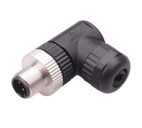 Connettore Circolare Maschio Ad Angolo Retto 3 Vie M12 IP67 4A 250V