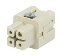 Connettore CKSF 03: inserto contatto HDC femmina CKS PIN: 4 10A ILME
