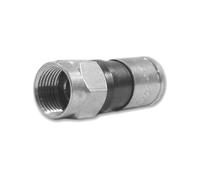 CONNETTORE COASSIALE TELEVES F a compressione, Metallo, 6,9 mm, 25 pezzi, Design dritto