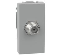 Presa Sat coassiale tipo F Bticino MatixGO 1 modulo grigia JG4202F