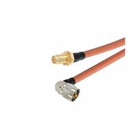 Connettore coassiale UHF maschio SO239 UHF femmina a spina maschio SMA, adattatore for cavo a doppia schermatura RG400(SMA F to UHF M90,15CM)