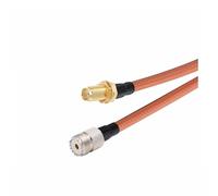 Connettore coassiale UHF maschio SO239 UHF femmina a spina maschio SMA, adattatore for cavo a doppia schermatura RG400(SMA F to UHF F,15CM)