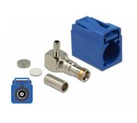Connettore coaxiale Delock FAKRA C maschio 90° blu