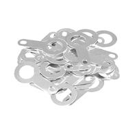 Connettore con terminale ad anello a crimpare, Capicorda a saldare rotondi in rame a testa singola placcati in argento Dimensioni multiple 200 pz(M2.7)