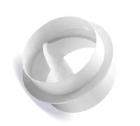 Connettore con valvola di non ritorno e valvola di non ritorno per collegare il tubo del condotto o il tubo flessibile del condotto bianco 125mm