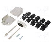 Connettore: D-Sub PIN: 9 dritto saldatura maschio gold flash