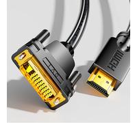 Connettore da 1,5 M Cavo di conversione quadrato bidirezionale DVI a HDMI Gioco Computer Accessori per ufficio Display a grande schermo Laptop 4K