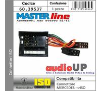 CONNETTORE DA AUTORADIO ORIGINALE A ISO PER MERCEDES SLK R171 DAL 2004 IN POI