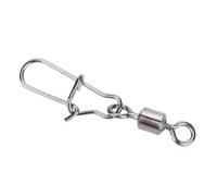 Connettore da Pesca Cuscinetto Girevole Girevole in Acciaio Inossidabile Resistente e Leggero 50 Pezzi per Gli Appassionati di Pesca (2#)