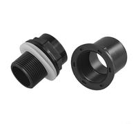 Connettore da Saldare per Tubi di Stagno con Dado(40mm) | PVC , guarnizione anti-perdita, per facile installazione, per acquari e stagni, include dado di fissaggio