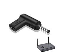 Connettore da USB C a CC, 9 V 90 gradi USB femmina a DC maschio, adattatore ad angolo di 90 gradi per laptop/tablet/telefono cellulare