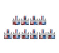 Connettore dado a leva da 10 pezzi SPL-42, morsettiera compatta per cavi a connessione rapida, tipo a molla per giunzioni di circuiti in linea, 250 V 32 A, diametro cavo 0,08-4,0 (SPL-62)