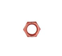 Connettore Dado In Rame Placcato Fessurato M10 x 1.5 x 14mm Esagonale 5pz 30738