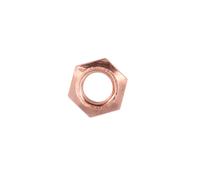 Connettore Dado Rame Placcato M8 X 1.25 X 13Mm Esagonale 10Pz 35412