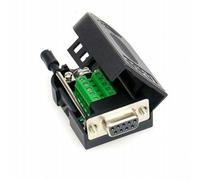 Connettore DB-9 D-SUB, adattatore seriale senza saldatura per Breakout Board RS232 RS485 con contatti in rame placcato oro e raccordo a vite, alloggiamento in PVC (femmina + vite)