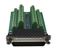 Connettore DB44-G2 da maschio a morsettiera PCB, adattatore compatto a vite da 78 x 53 mm per cablaggio elettrico industriale, verde (tipo a notte)