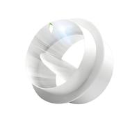 Connettore del condotto della ventola di estrattore con lembo non di ritorno per arrestare il sistema di ventilazione del flusso inverso del backdraft Valvola di otturazione smorzata per bianco 200mm