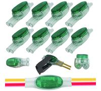 Connettore del filo, 8pezzi Connettore a Crimpare U1B, CTRICALVER Connettore per Cavo Verde, Connettore di Giunzione, Connettore con Gel
