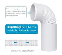 Connettore del tubo del tubo di condizionamento 'aria portatile, adattatore uomo condizionato in termini di aria | Compatibile con travi de-tubo di diametro 5.1 "e 5,9" per garage, interno