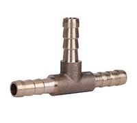 Raccordo per tubo flessibile a 3 vie, raccordo a T in ottone Raccordo per tubo flessibile a 3 vie per tubo dell'aria a gasolio per aria compressa(6mm)
