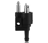 Connettore della linea,KIMISS 1/4 pollici serbatoio carburante connettore maschio raccordo raccordo giunto per motore fuoribordo (nero)