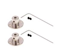 Connettore di accoppiamento flangia rigida, confezione da 2, connettore for albero guida motore da 3-6,35 mm(A 6.35mm)