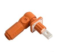 Connettore di accumulo di energia 120 A 200 A terminale rapido per armadio di alimentazione della batteria, nucleo singolo ignifugo IP67 con guscio PA66, rame rosso placcato argento (120A-giallo)