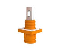 Connettore di accumulo di energia single-core da 8mm 200A connettore impermeabile for batteria di accumulo di energia ad alta tensione ad alta potenza con foro passante(200AOrange through hole socket)