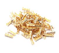 Connettore di aggancio da 100 pezzi, pulsante di pressione della linea Terminali di cablaggio rapido Terminali a crimpare in ottone quadrati da 0,5-1,5 mm Connettore a forma di U