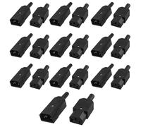 Connettore di alimentazione 20 pezzi AC250 V IEC 320 C14 spina e presa C13: spina WIYETY per elettrodomestici a freddo, presa IEC320 PDU per armadio a freddo, prolunga per il collegamento di