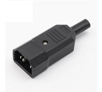 Connettore di alimentazione IEC C13 maschio ricablabile, 10 A 250 V, nero, a 3 pin, presa CA, 10 pezzi