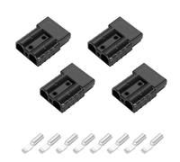 Connettore di Batteria 50A 600V Connettore per Batteria Connessione Rapida Connettore Batteria a Disconnessione Rapida Connettore Batteria a Connessione Rapida di Cablaggio per Auto 4 Pezzi(Nero)